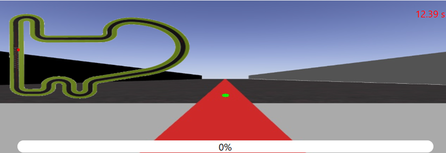 Pixel (on green) from which the RGB value of the line to be followed is extracted